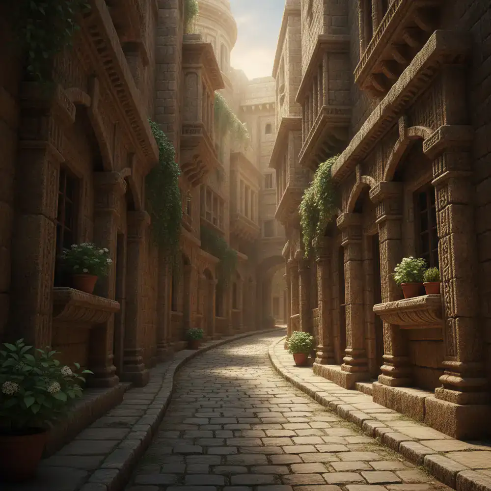 Ancient stone architecture and narrow streets